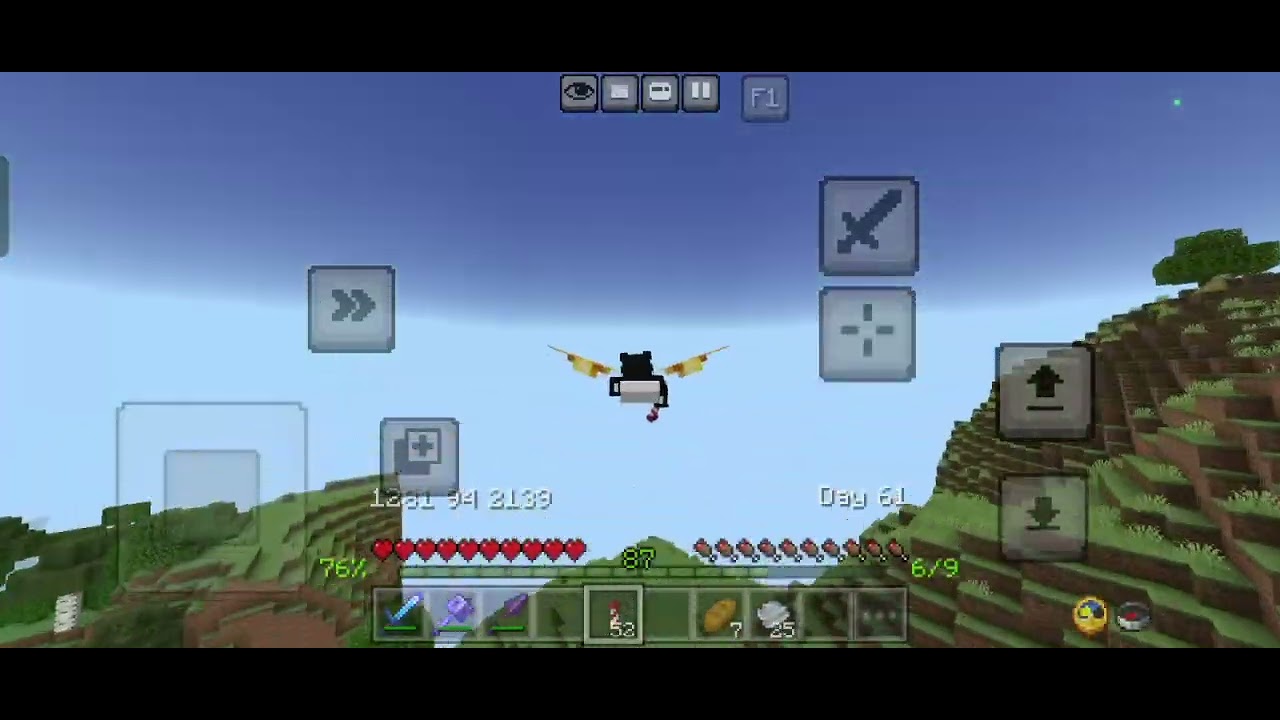 Practicing new Minecraft controls 💪🏻🍘☠️