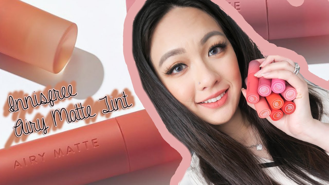 Innisfree Airy Matte Tint FULL Swatches, Review And Comparisons