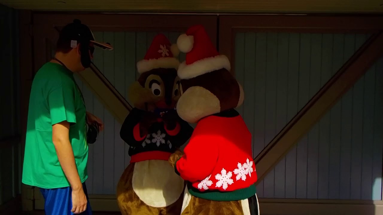 Meeting Chip and Dale at Disneyland 2017!
