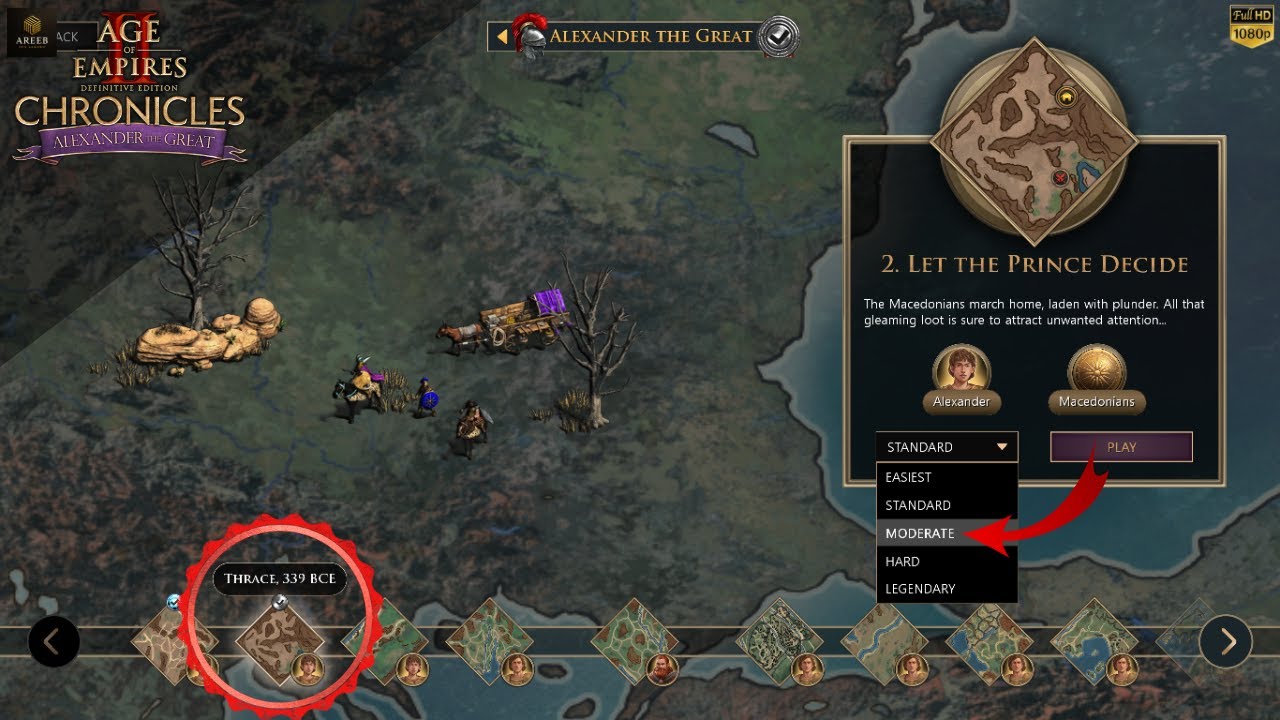 Age of Empires 2 – Alexander the Great Mission 2: Let the Prince Decide | Moderate Walkthrough