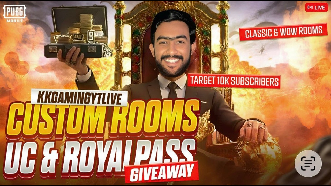 CUSTOM ROOM AND CLAN TRAILNO MUSIC CREATOR IS LIVE | PUBG MOBILE | kkgamingytlive