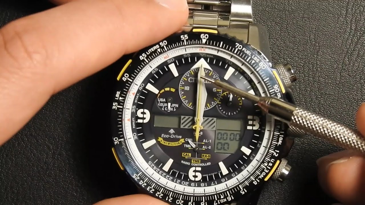 Citizen Skyhawk Instructional Tutorial Part 2;  Resetting the Watch