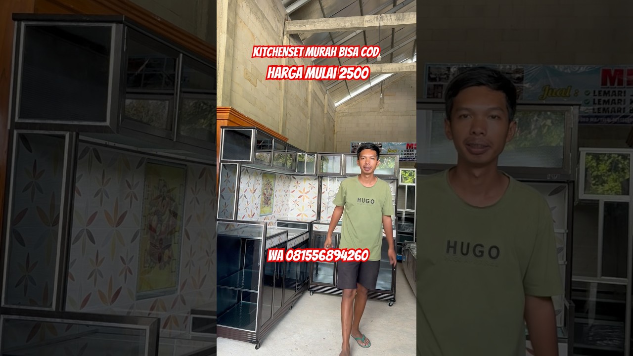 Kitchenset murah bisa COD #kitchenset #mebelmadiun #mejakompor #lemaridapur #viral #viralvideo