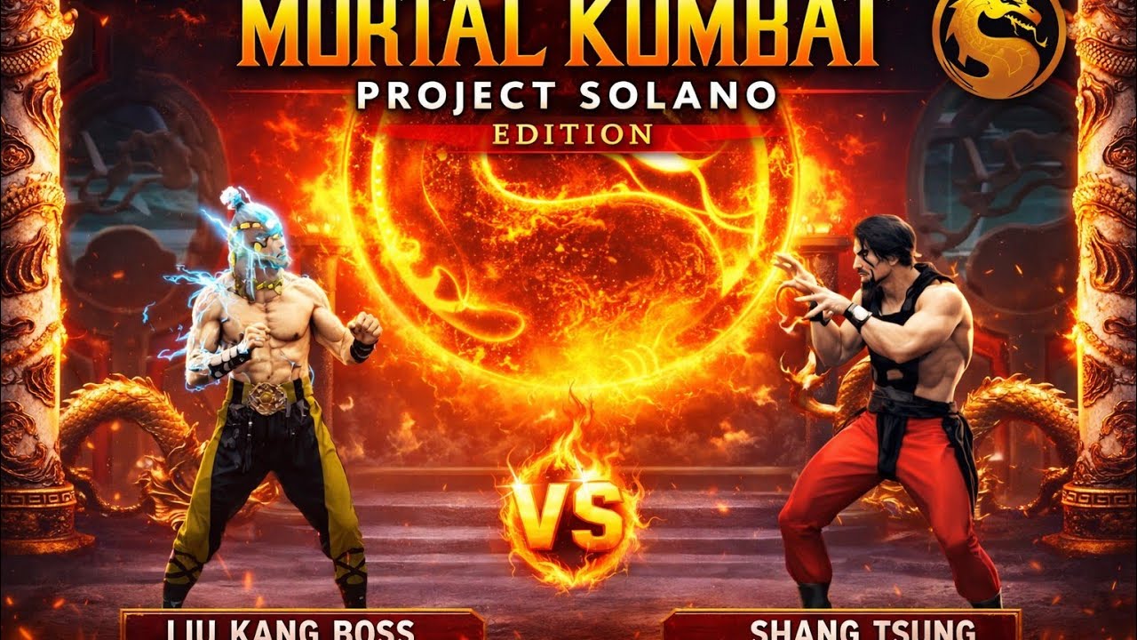 Mortal Kombat Project Solano Edition(2026) & Johnny Cage,Liu kang boss,Shang tsung  Tournament 