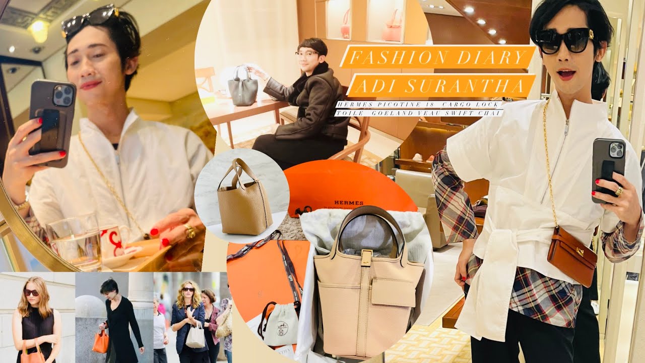 HERMES PICOTIN 18 CARGO LIMITED EDITION 2022 PICOTINE LOCK 18 TOILE GOELAND VEAU SWIFT CHAI