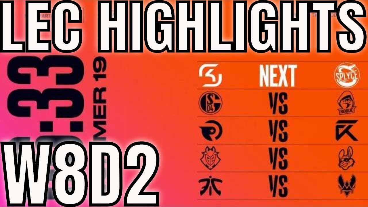 LEC Highlights ALL GAMES Week 8 Day 2 Summer 2019 League of Legends EULCS