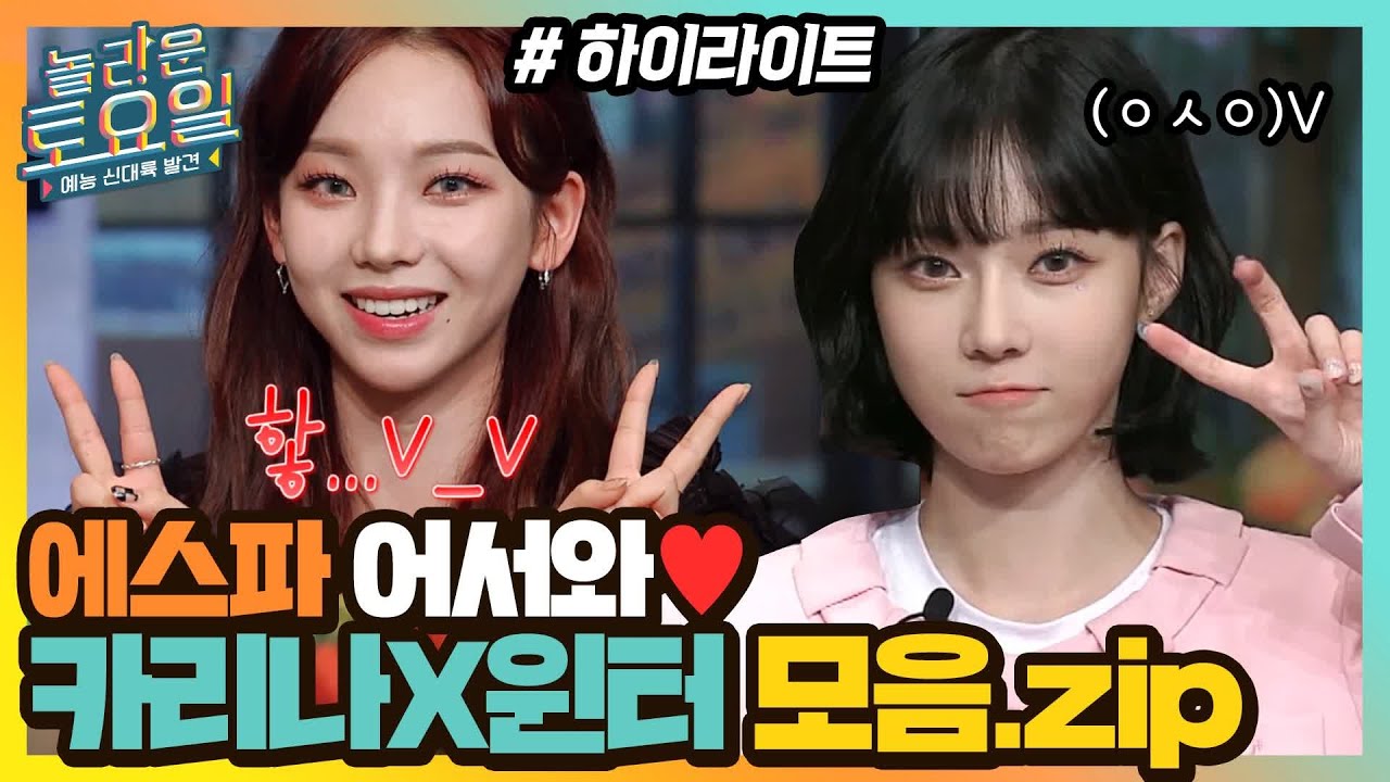 에스파 카리나X윈터 놀토 cut 영상 공유의 건 