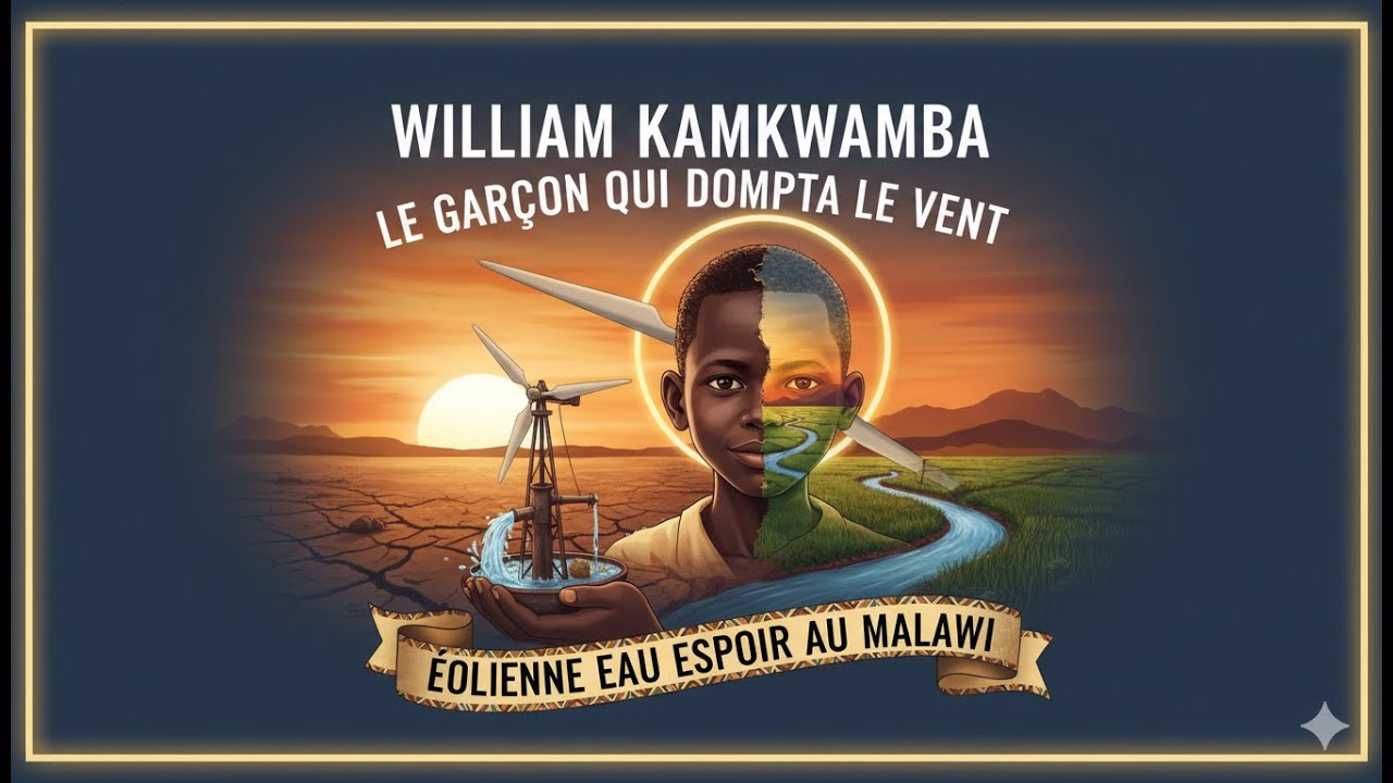 William Kamkwamba — le garçon qui dompta le vent (éolienne, eau & espoir au Malawi)