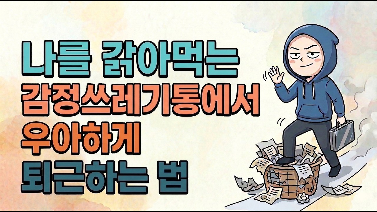 나를 갉아먹는 감정쓰레기통에서 우아하게 퇴근하는 법