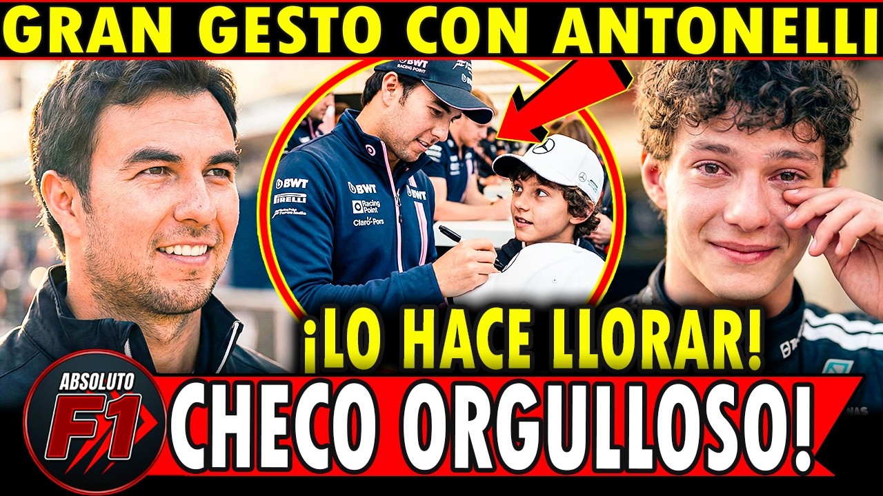 🔥 CHECO PÉREZ CUMPLIÓ el SUEÑO de ANTONELLI 8 AÑOS DESPUÉS y EMOCIONÓ a TODO el PADDOCK 🇲🇽