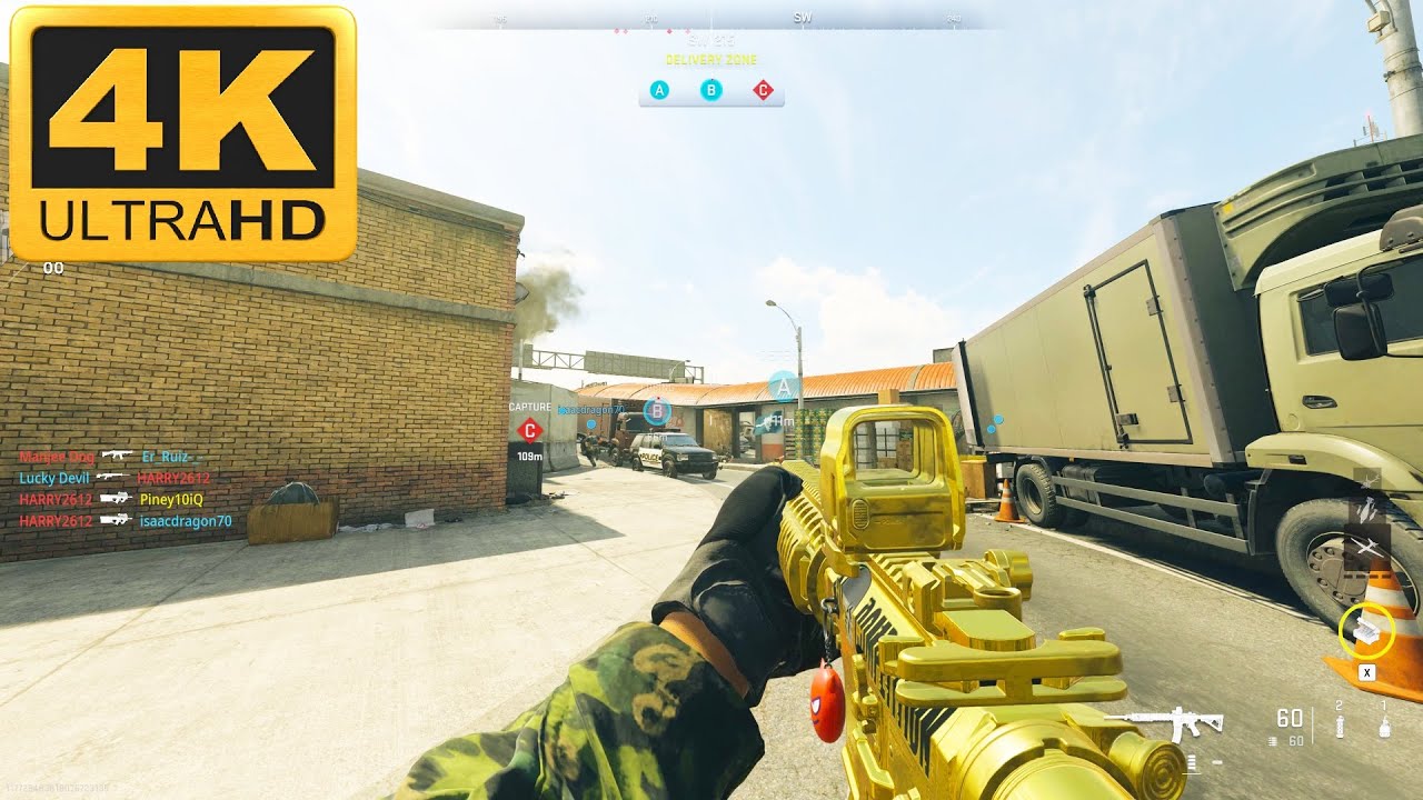 Call of Duty: Modern Warfare 2 - Multiplayer Gold M4 Unlocked Gameplay 4K