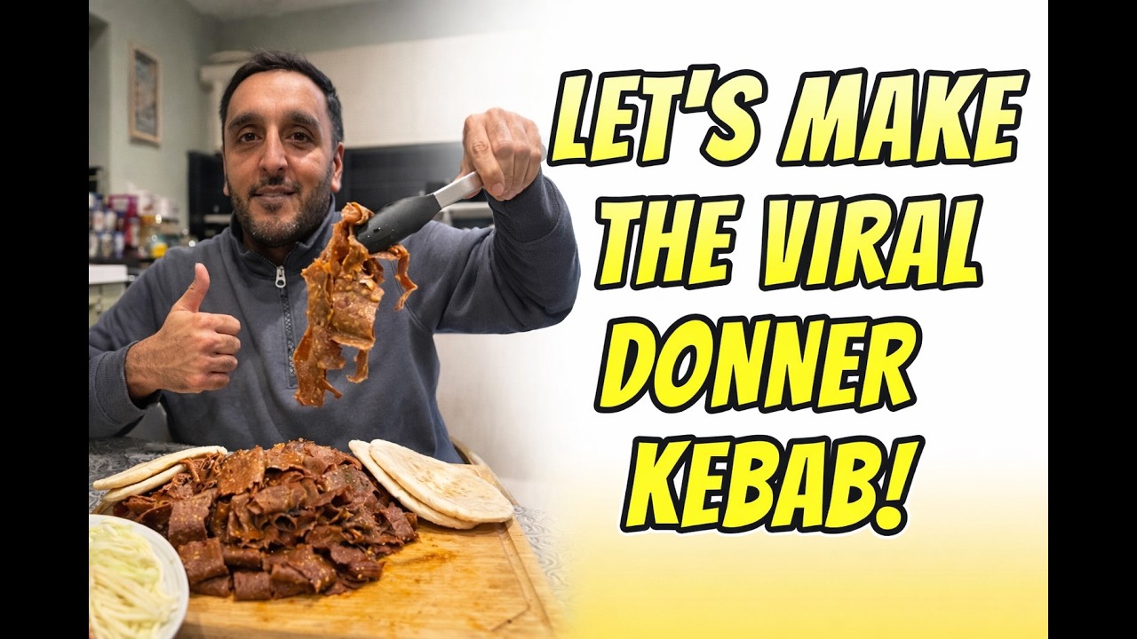 WE MADE THE VIRAL DONNER KEBAB!! TURNED OUT AMAZING😋🔥WELL WORTH A TRY 👍