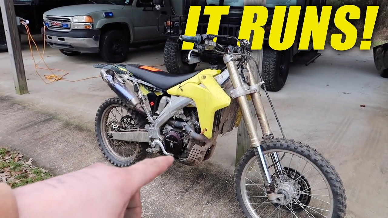 THE STOLEN DIRTBIKE (Crack Rock)  FINALLY RUNS!