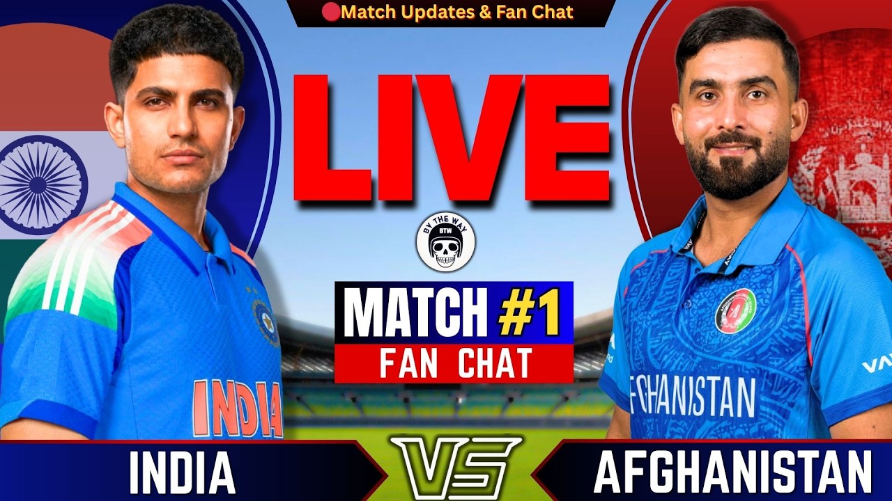 🔴Live: INDIA vs AFGHANISTAN, 1st ODI Match | Live Cricket match | IND vs AFG Live | Last 20 Over