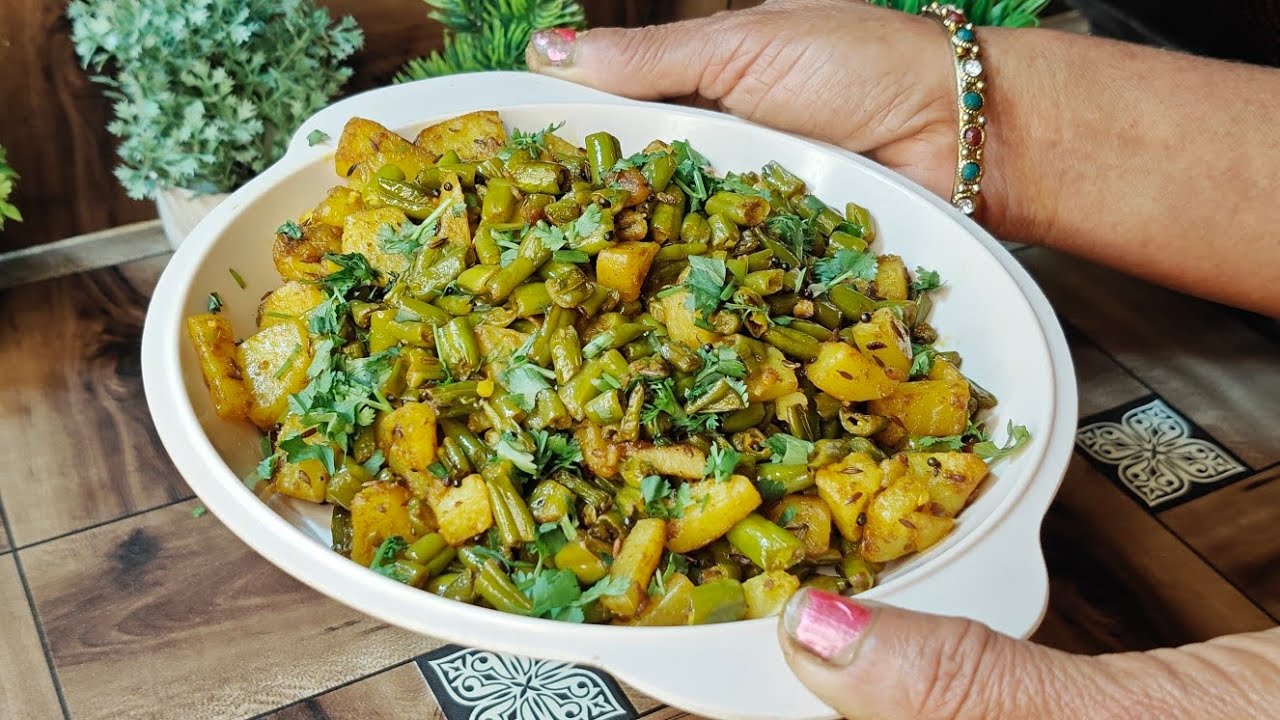 Aloo Beans Sabji Recipe | Simple aur Tasty Aloo Beans Ki Sabzi Ghar Par | aloo beans bhujiya recipe 