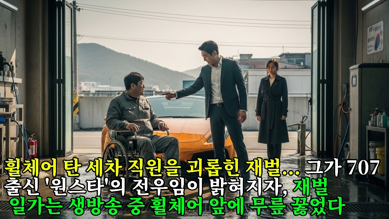 휠체어 탄 세차 직원을 괴롭힌 재벌 2세... 707 특임단장인 여군 준장에게 제압당해 무릎 꿇고 바퀴 자국을 닦아야 했다 [군대 썰] [오디오북]
