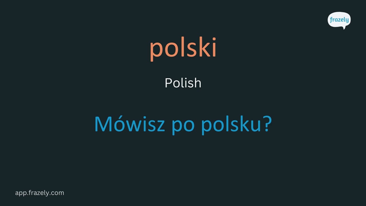 "I don't understand..." Learn Polish in Context - With Example Sentences - Polish for Beginners