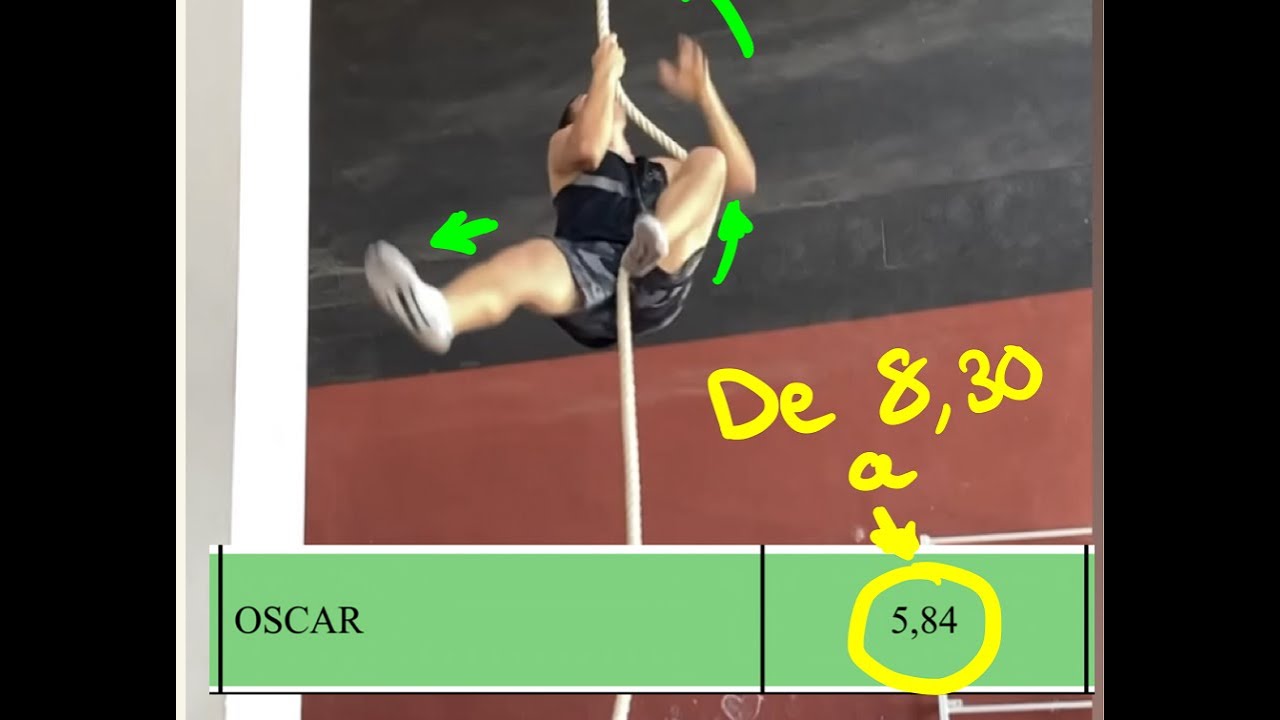 COMO SUBIR LA CUERDA. Oposiciones a bombero. Técnica con la que he bajado de 6'' los 6 metros !!