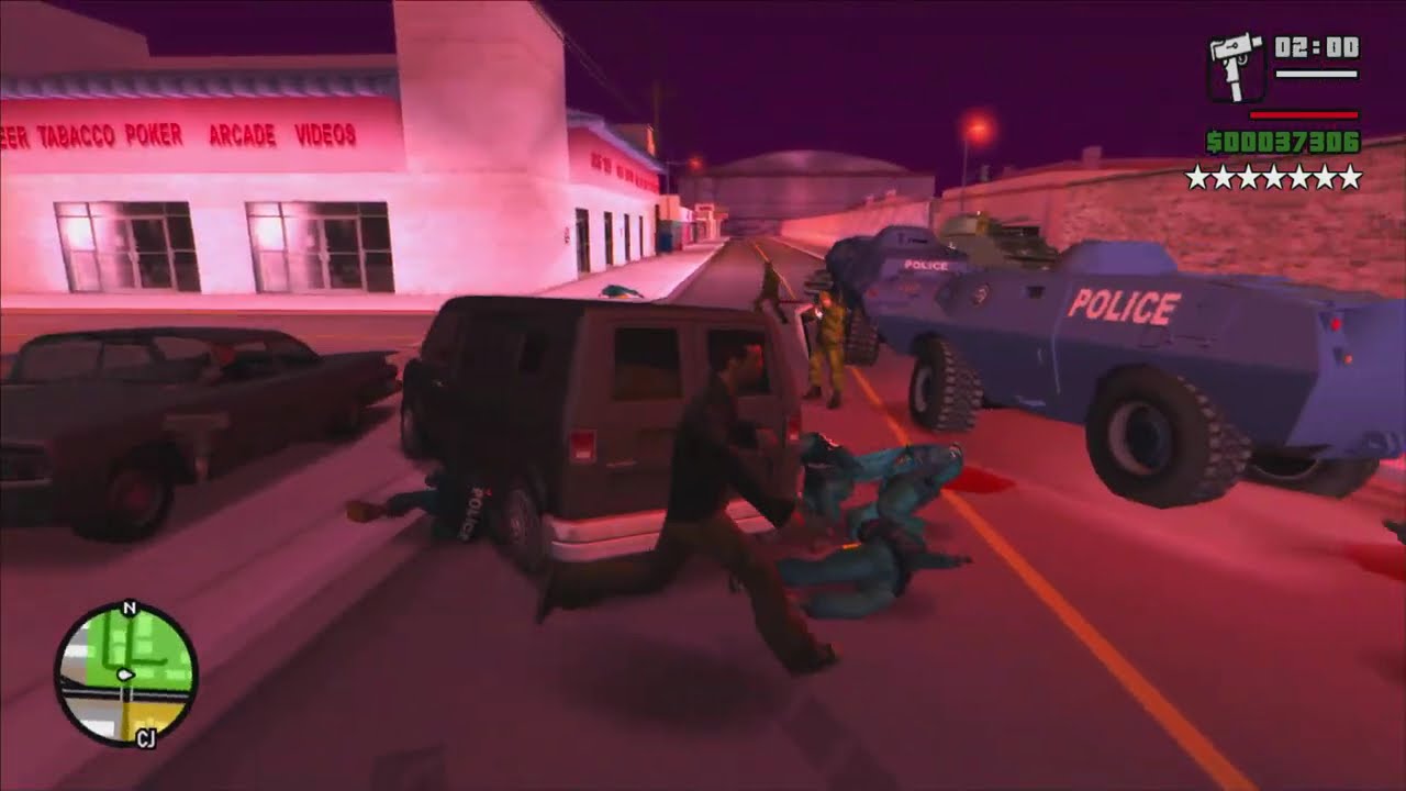 GTA SA [PC] (SkyGfx Mod) Gameplay 126 (Las Venturas Gang War + 7 Star Wanted Level)