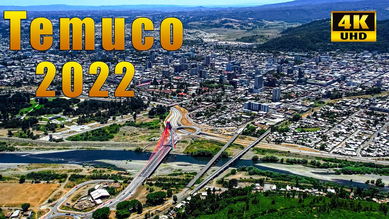 Temuco Centro 2022 Video 4K  Region de la Araucanía Sur de Chile Travel  Drone Chile Vista Aérea