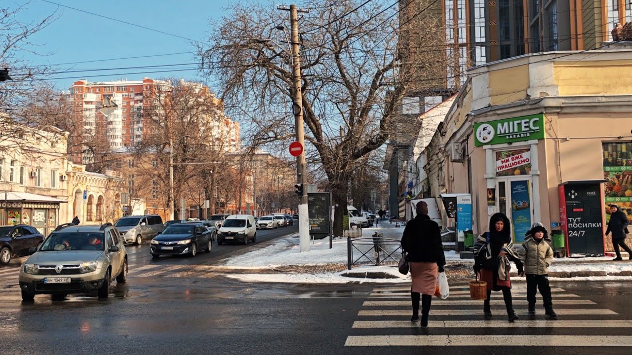 Odessa Walking Tour 🇺🇦 | Kanatna & Velyka Arnautska After Snow | Winter City Walk
