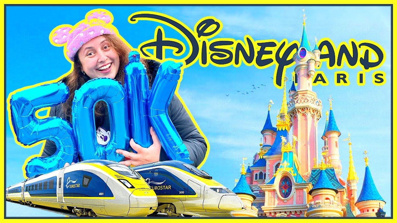 DAY Trip to DISNEYLAND PARIS! Celebrating 50,000 Subscribers! Annual Pass POP UP Surprises