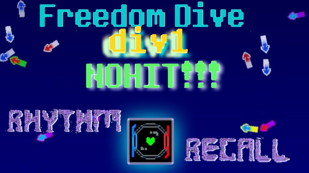【Rhythm Recall 最難関曲】Freedom Dive↓ div1 NOHIT!!!!!!!!!!!!!!