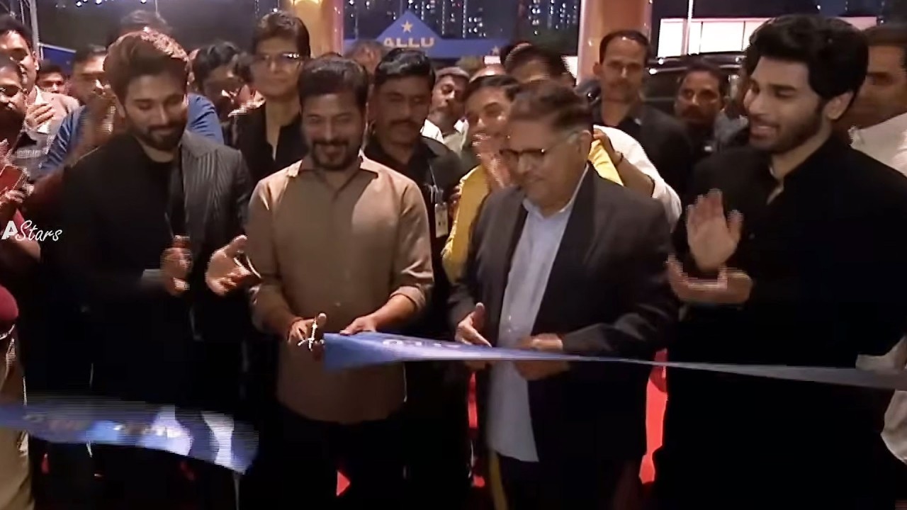Icon Star Allu Arjun's Allu Cinemas Inaugurated By CM Revanth Reddy