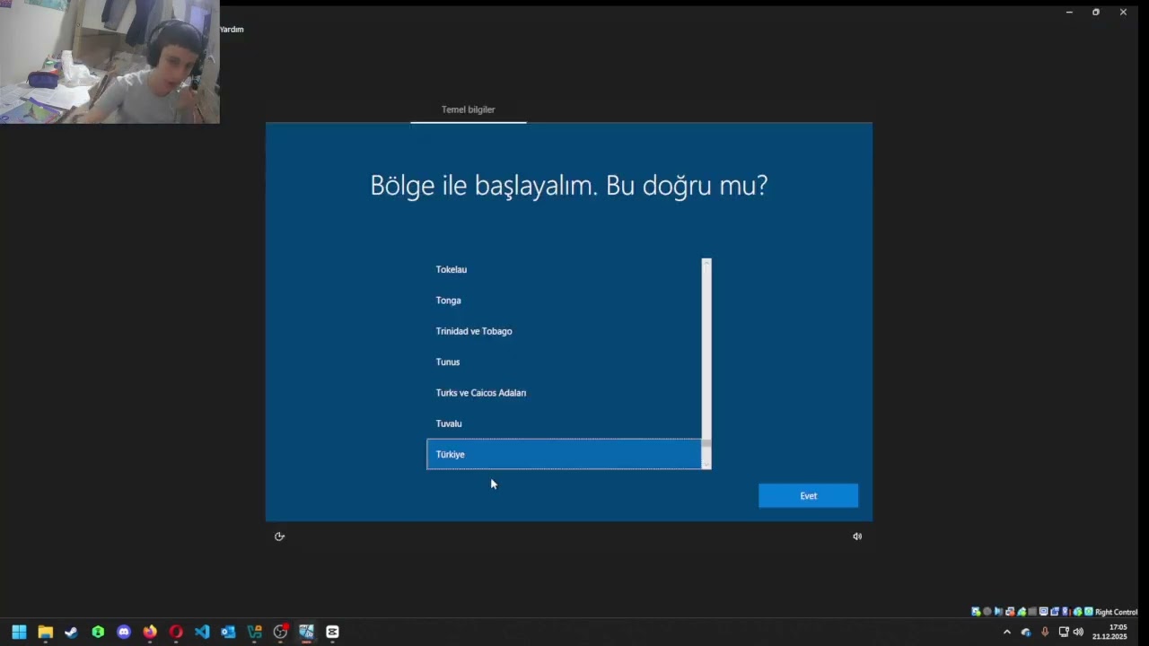Sanal Makine Kurulumu (Windows 10 Kurduk)