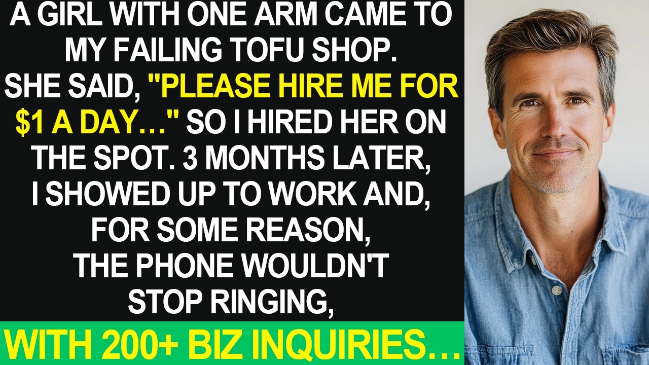 A Girl With A Prosthetic Arm Interviewed At My Failing Shop. What Happened Next Was Shocking...