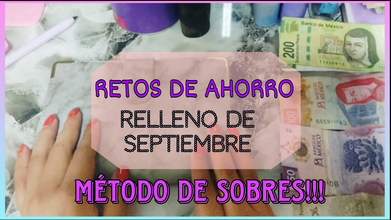 RELLENO método de sobres + RETOS de ahorro