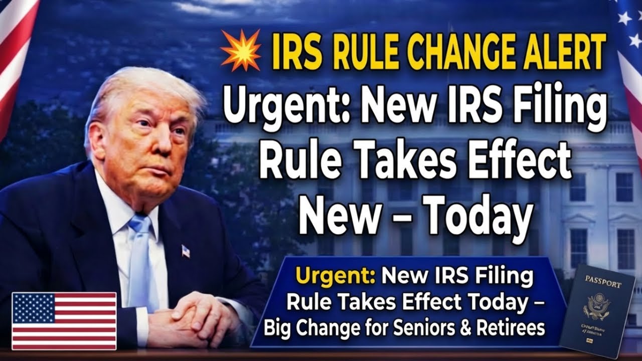 Urgent  New IRS Filing Rule Takes Effect Today – Big Change for Seniors & Retirees