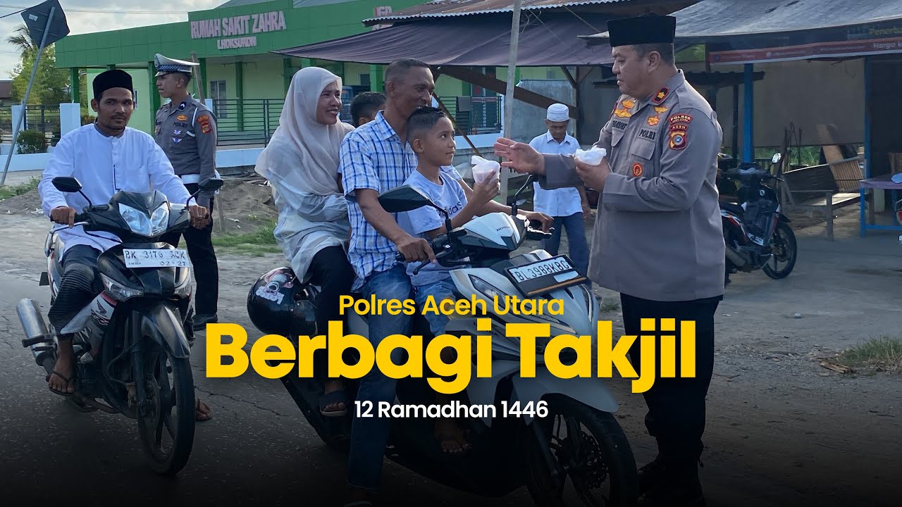 POLRES ACEH UTARA BERBAGI TAKJIL 12 RAMADHAN 1446 H
