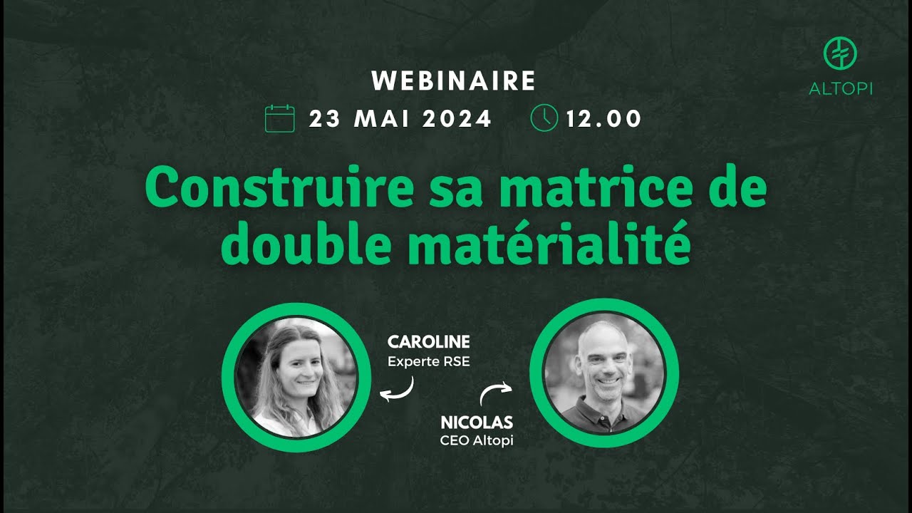 Construire sa matrice de double matérialité