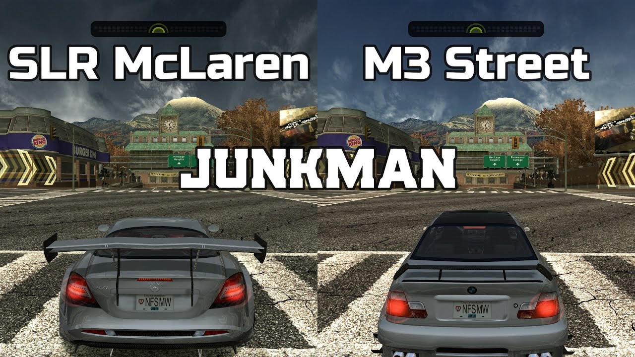 Mercedes-Benz SLR McLaren vs BMW M3 GTR Street - NFS MW Redux V3 - WHICH IS FASTEST ?