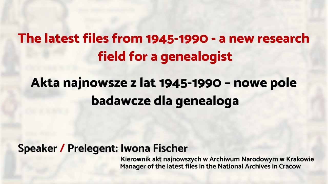Akta najnowsze z lat 1945-1990 – nowe pole badawcze dla genealoga.