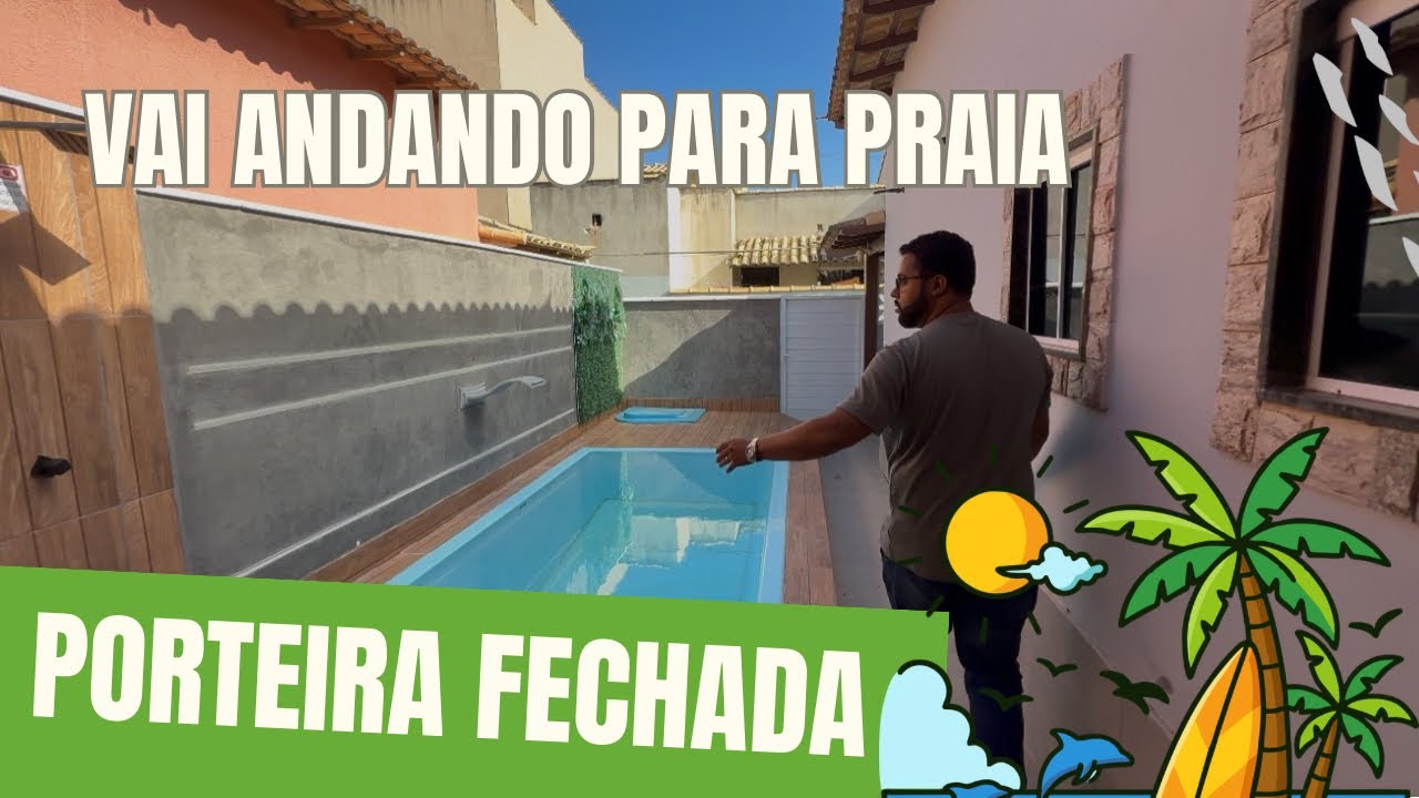 CASA DE PRAIA A VENDA EM UNAMAR REGIÃO DOS LAGOS 260 MIL 
