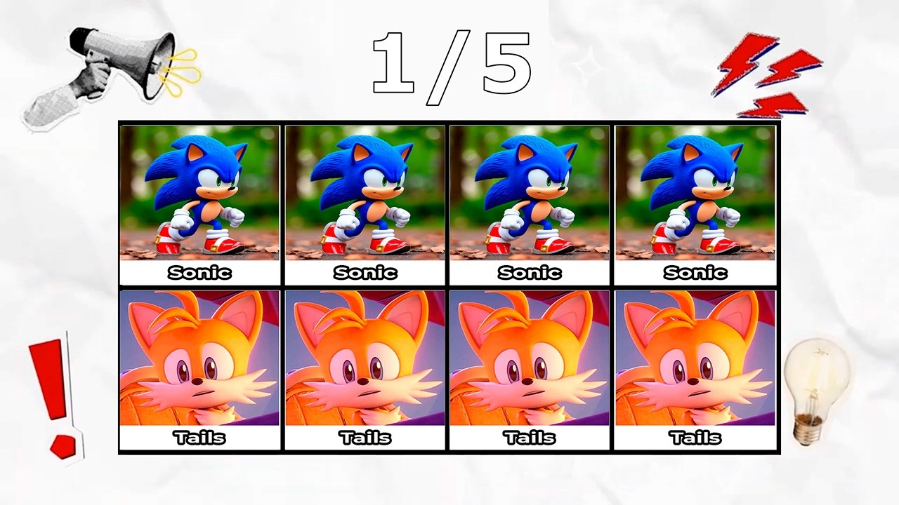 Say The Word On Beat Challenge 24 Level 1   3 Sonic Tails Knuckles