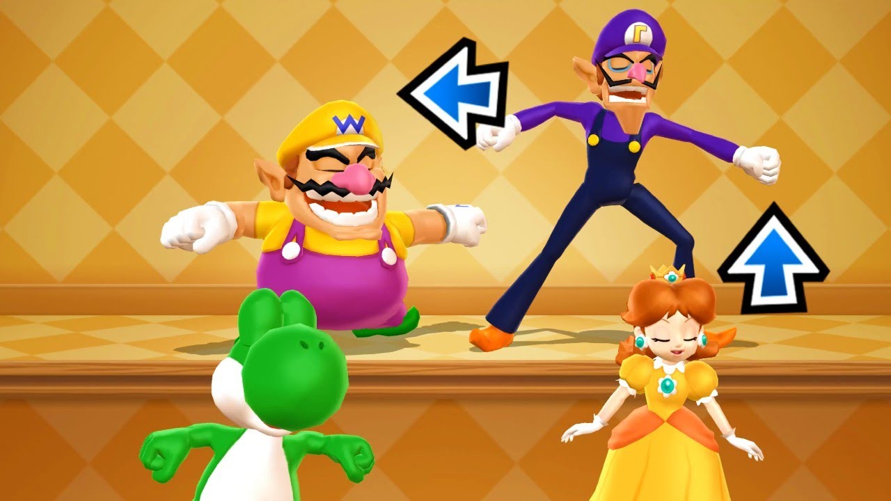 Mario Party 9 - Wario vs Waluigi vs Yoshi vs Daisy  Master Difficulty| Cartoons Mee