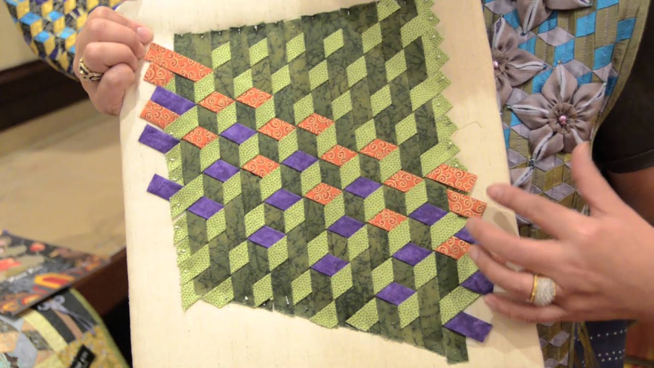Rami Kim shows a technique from her new AQS book Elegant Cotton Wool Silk Quilts