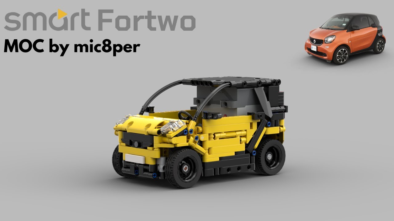 1:14 Smart Fortwo Car - LEGO Technic MOC - With Instructions