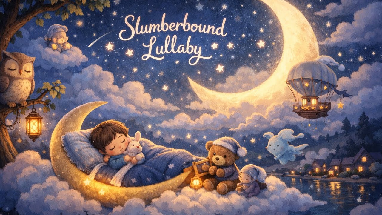 Slumberbound Lullaby V2  ✨ Calm Music Box & White Noise for Peaceful Baby Sleep