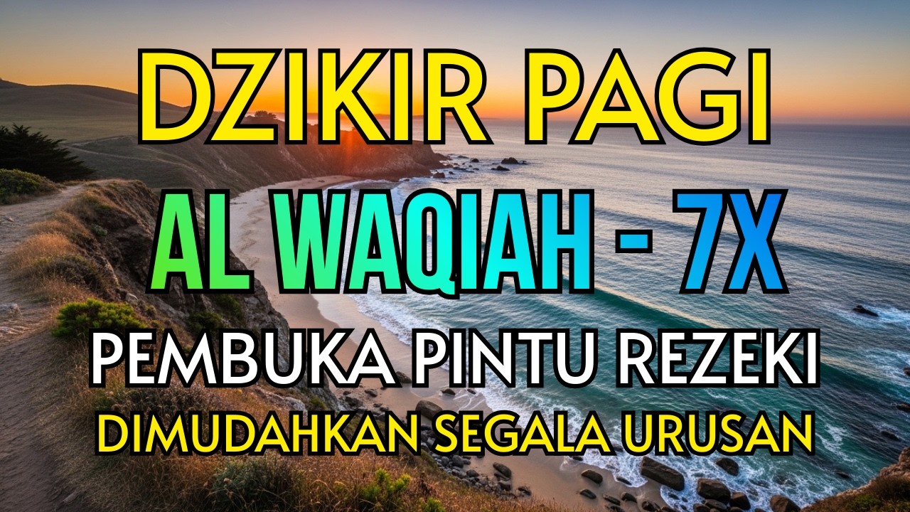 SUBHANALLAH‼️ Pintu Rezeki Terbuka Lebar Dzikir Pagi Al Waqiah 7x Pelancar Usaha & Urusan 🤲