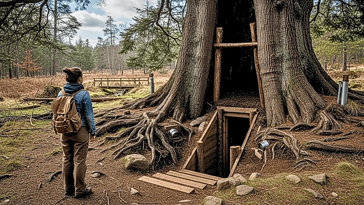 Kicked Out at 17, I Built a Secret Dugout Inside a Hollow Tree What It Became Changed My Life