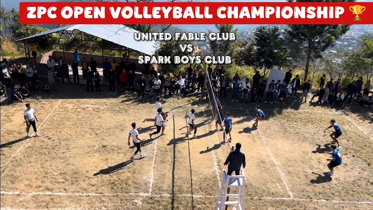 Intense volleyball match UNITED FABLE CLUB VS SPARK BOYS CLUB