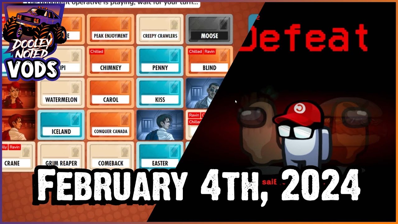 Codenames/Among Us/Phasmophobia - VOD from February 4th, 2024