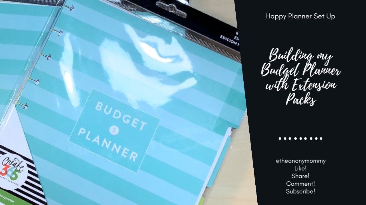 BUILDING MY 2020 BUDGET PLANNER using the Happy Planner Budget Extension Packs #debtfreejourney