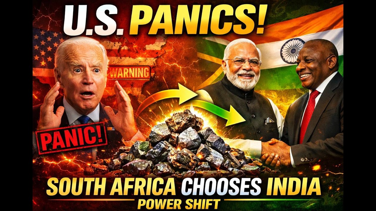 U.S. in Panic as South Africa Diverts Critical Minerals to India: Global Power Shift Begins!