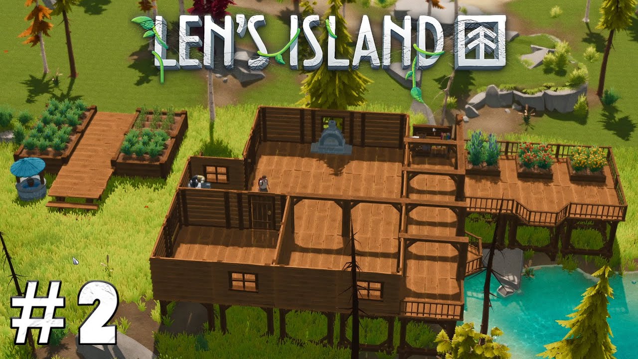 Starting The Main Base And Finding A Forgotten City Deep In The Caves - Len's Island Part 2